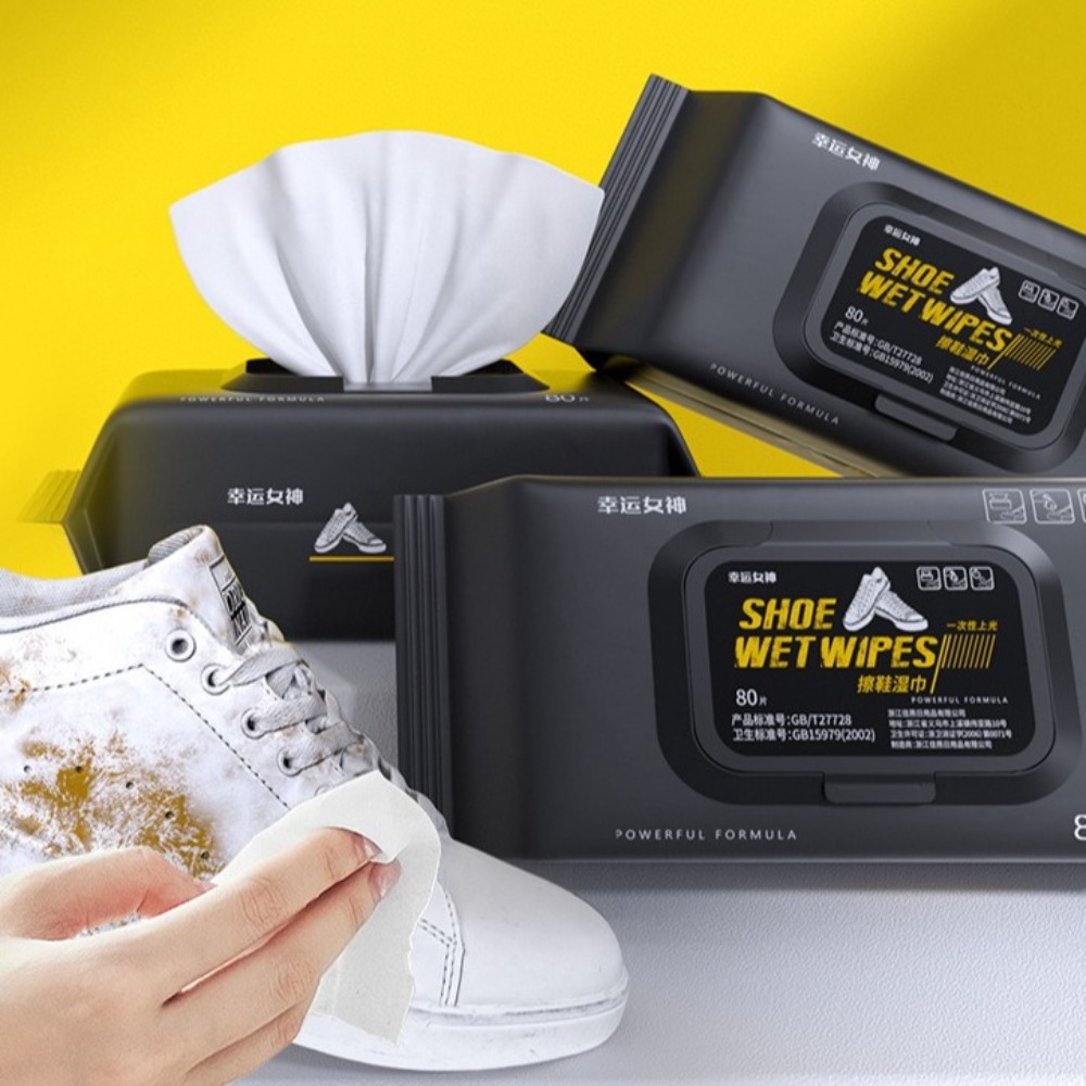 Sneaker Care Wipes - 12/30/80PCS/Bag Disposable Shoe Sneaker Wipes Cleaner