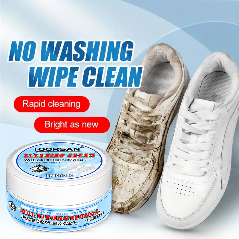 Sneaker Care Products - LOORSAN Multifunctional White Shoe Cleaning Cream,