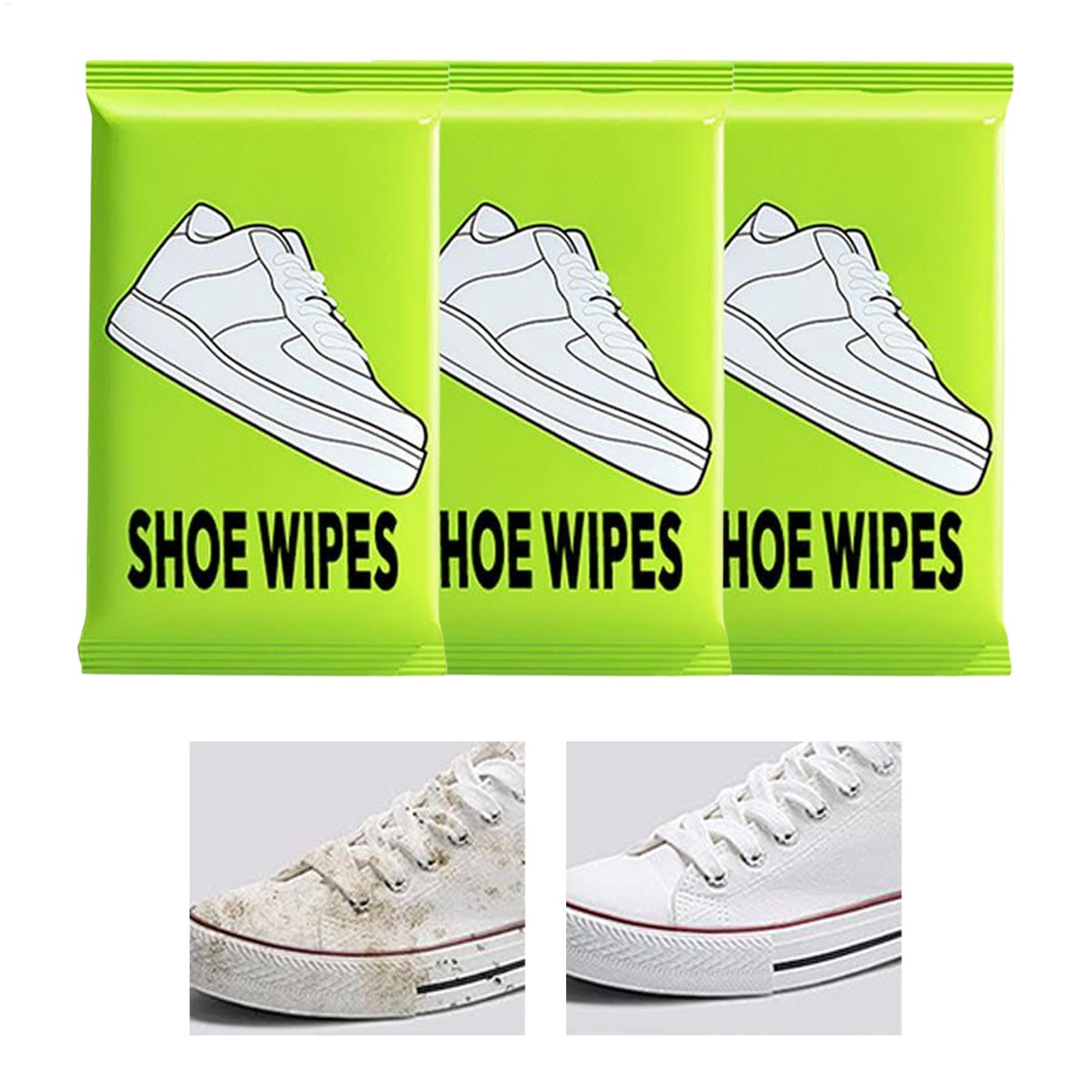 Sneaker Care Wipes - 3 Bag Shoes quick-Clean Wipes Portable