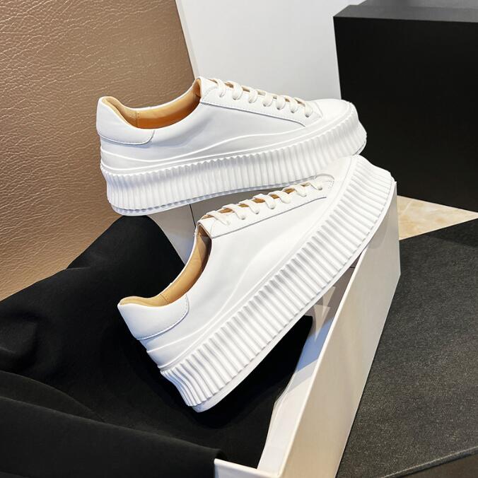 Leather Sneaker Care Kit - New Women's Sneakers Thick-soled Women Lace-Up