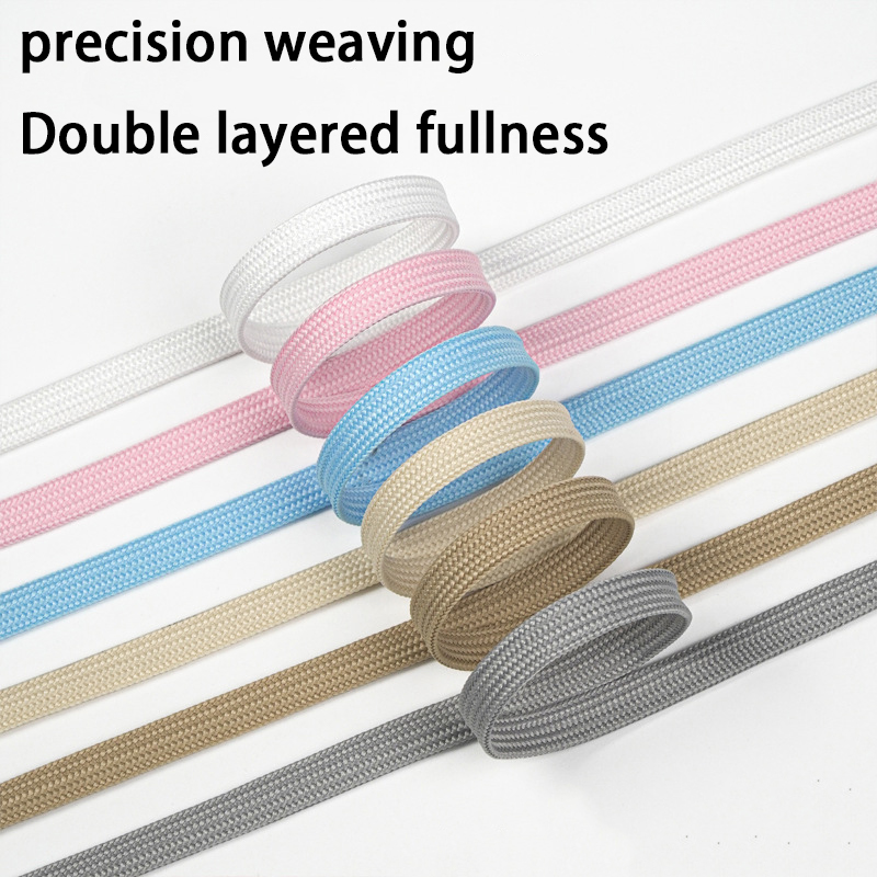 Lace Replacement Flat - Multi-Color Flat Shoelaces, Double-Layer Woven Replacement