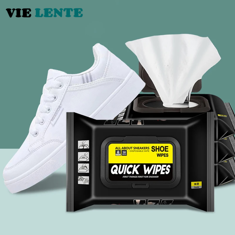 Sneaker Care Wipes - 12Pcs/30Pcs Disposable Shoes Clean Wipes Portable