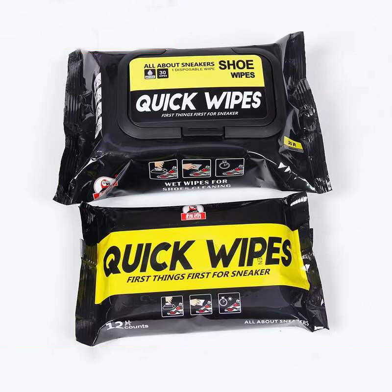 Sneaker Care Wipes - 12/30pcs Disposable Shoes Clean Wipes Portable