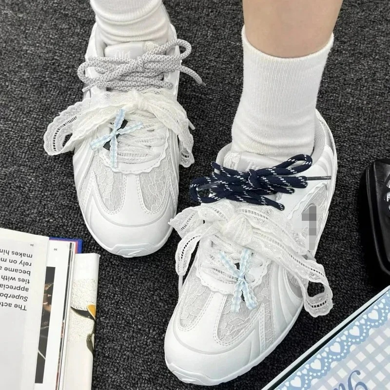 Flat Ribbon Shoelaces Polyeste - Lace Replacement Flat บทวิจารณ์และราคา