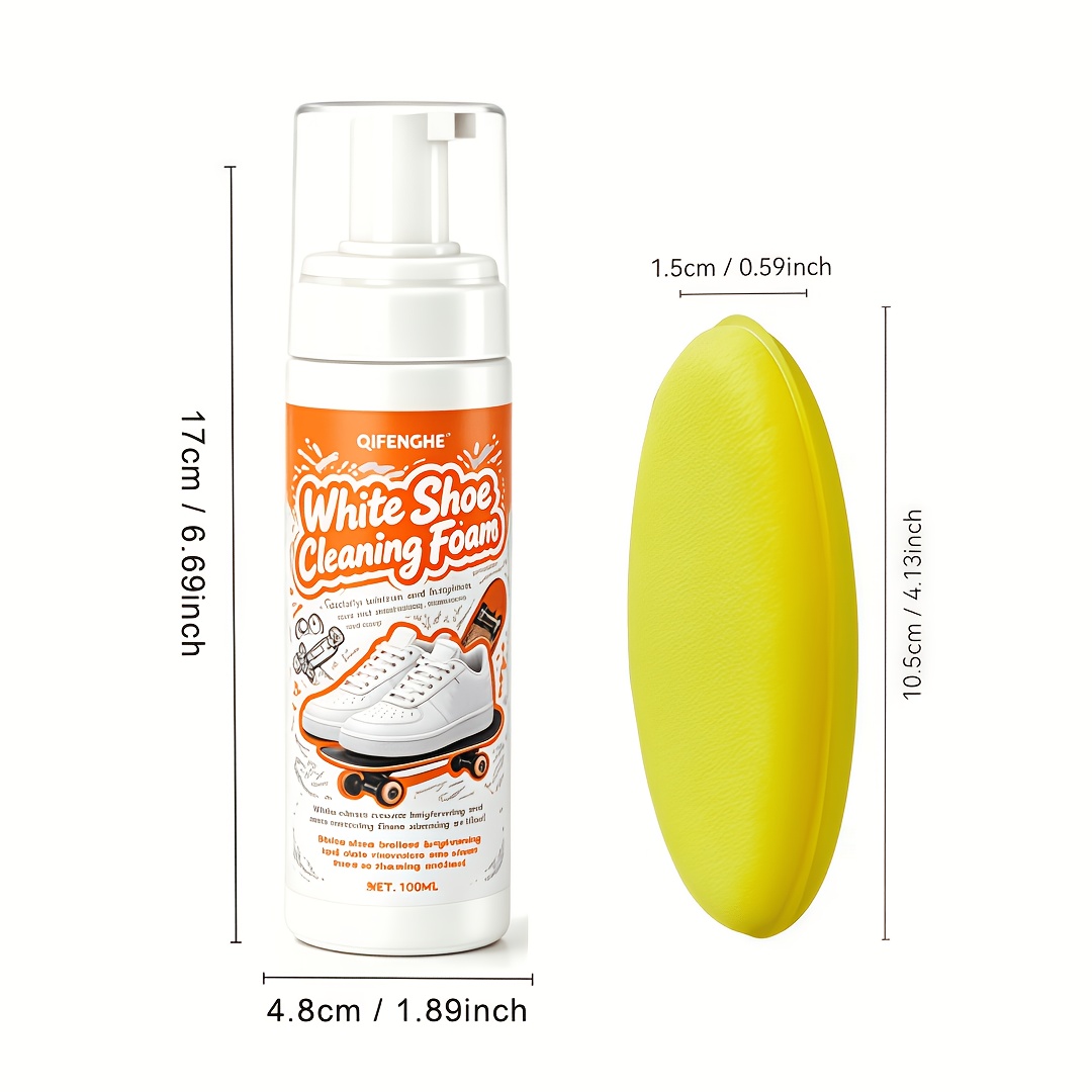 Portable No Rinse White Shoe C - Sneaker Care Products บทวิจารณ์และราคา