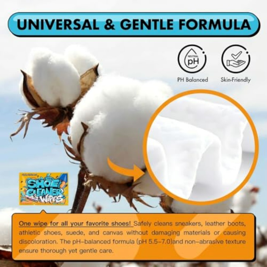 Shoe Cleaner Wipes, Shoe Clean - Sneaker Care Wipes บทวิจารณ์และราคา