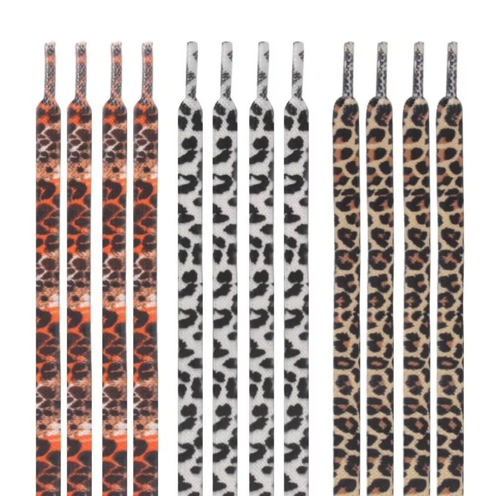 1Pair 120CM Fashion Leopard Pr - Lace Replacement Flat บทวิจารณ์และราคา
