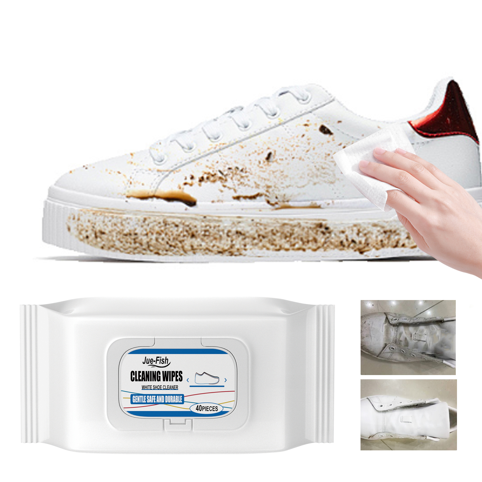 Disposable Shoe Wipes Small Wh - Sneaker Care Wipes บทวิจารณ์และราคา