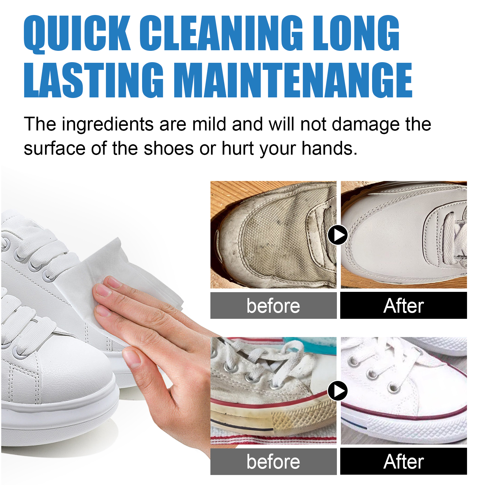 Disposable Shoe Wipes Small Wh - Sneaker Care Wipes บทวิจารณ์และราคา