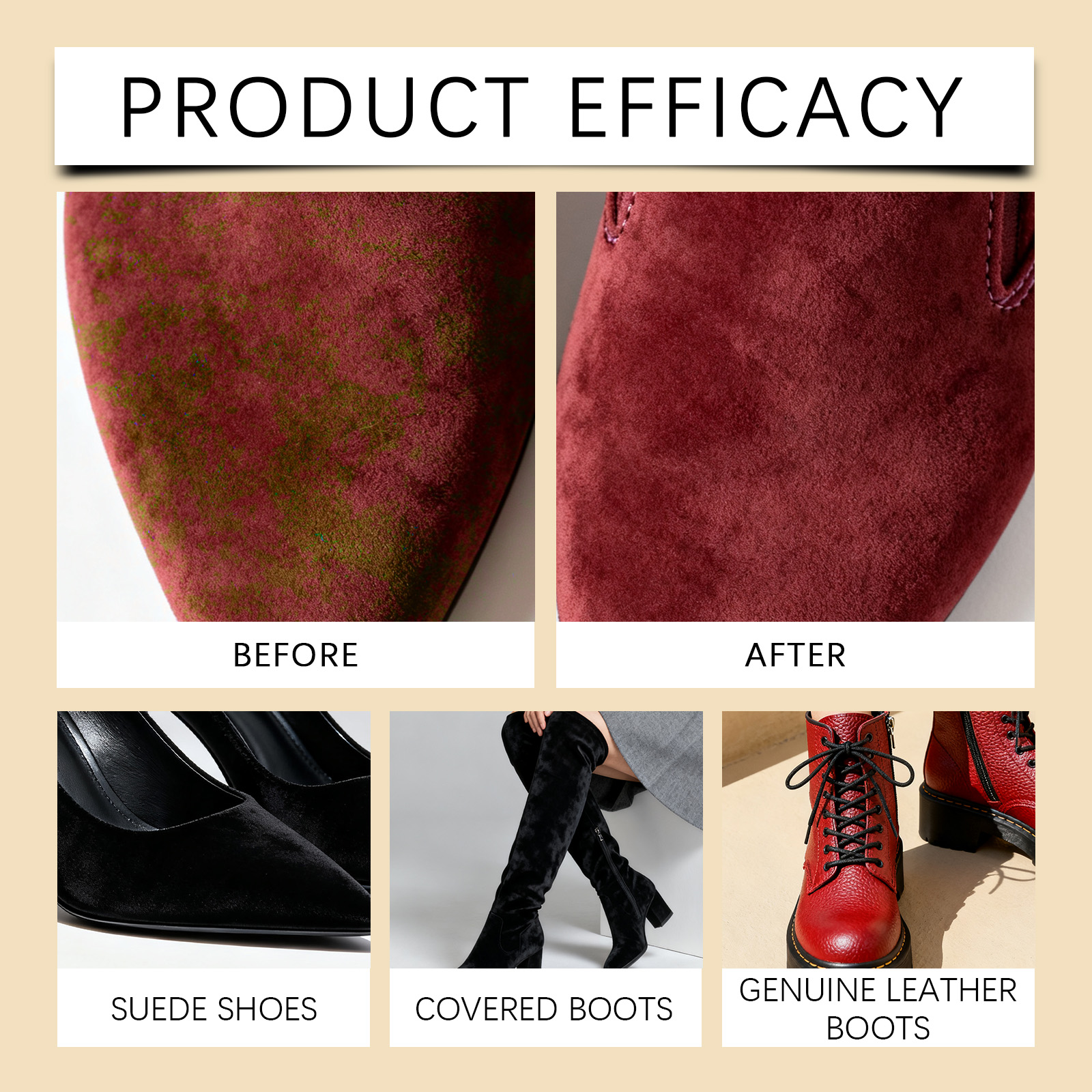 Suede Cleaner Spray Nubuck Car - Sneaker Care Products บทวิจารณ์และราคา