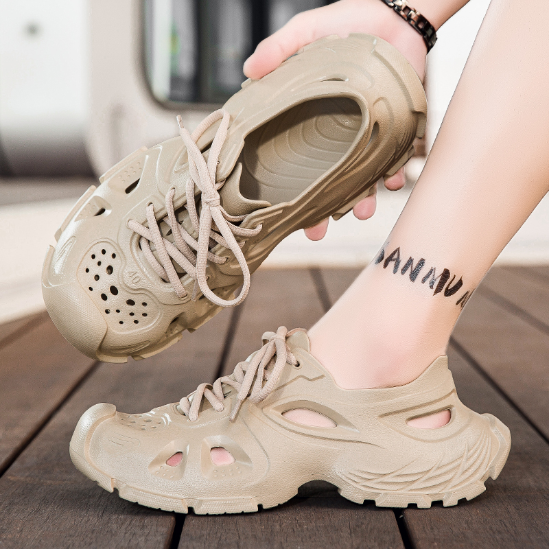 2025 New Men's Summer Outdoor  - Lace Replacement Flat บทวิจารณ์และราคา