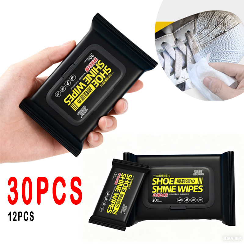 12Pcs/30Pcs Disposable Shoes C - Sneaker Care Wipes บทวิจารณ์และราคา