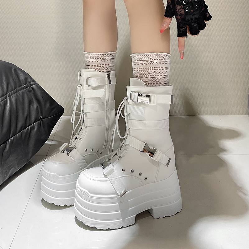 13.5CM,17CM Women Punk Boots A - Leather Sneaker Care Kit บทวิจารณ์และราคา