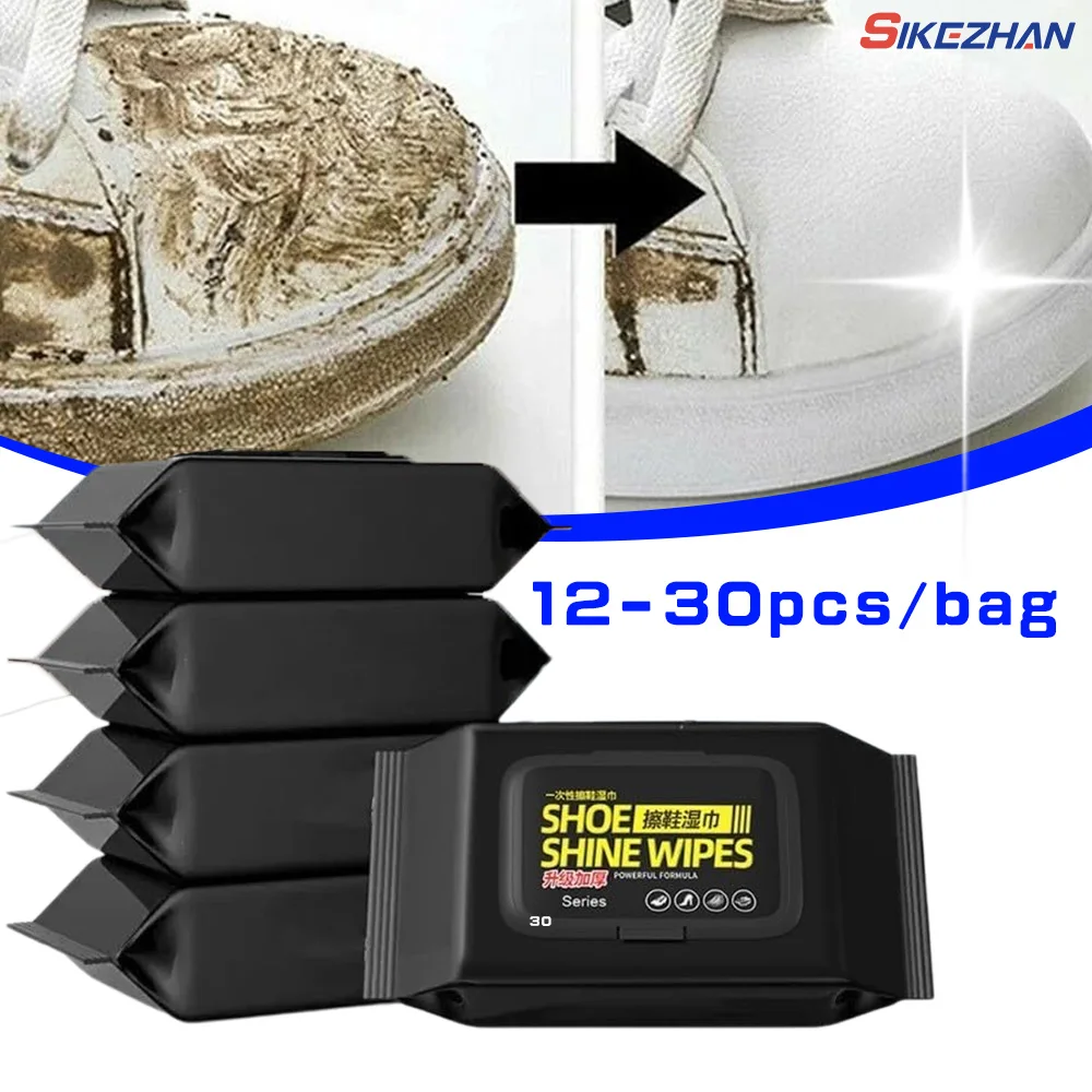 12Pcs/30Pcs/Bag Disposable Sho - Sneaker Care Wipes บทวิจารณ์และราคา