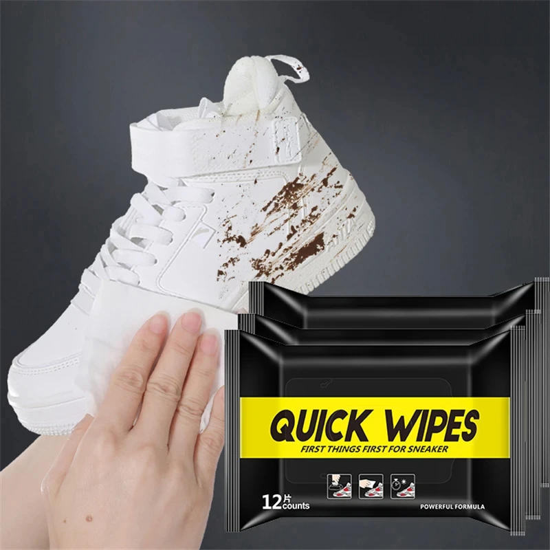 12Pcs/30Pcs Disposable Shoes C - Sneaker Care Wipes บทวิจารณ์และราคา